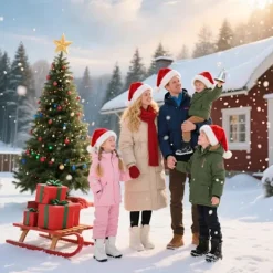 LBJ 34 * 26 cm Julhatt, vuxen unisex sammet bekväm tjock päls Julhatt, lämplig för nyårshelger><noscript><img width=