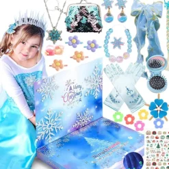 2023 Amazon Julkalender Nedräkning Blind Box Enhörning Is och Snö Ornament Flickor Semestergåva Leksaker XT-97 Is och Snö Blind Box 350g><noscript><img width=