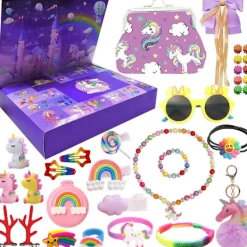 2024 Amazon Julkalender Nedräkning Blind Box Enhörning Is och Snö Ornament Flickor Semestergåva Leksaker><noscript><img width=