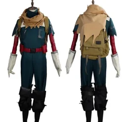 2023 Anime My Hero Cosplay Academia Midoriya Izuku Cosplay Kostym Peruk Vuxna Män Byxor Kappa Bälte Peruk Kostymer Halloween kostym XL> Dräkter