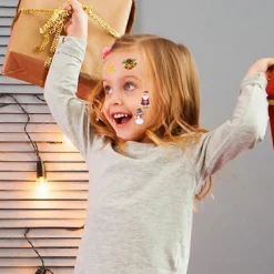 20 Ark Jul-Tatueringar för Barn/Tillfälliga Kvinnors Festdekoration, Juldekaler><noscript><img width=