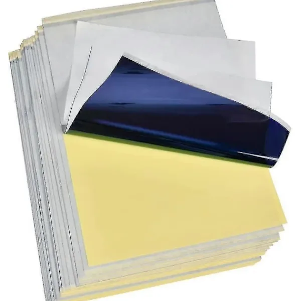 30 ark karbon tatueringspapper, professionellt A4-karbonpapper, kalkeringspapper, överföringspapper, mallpapper, mall för egen utskrift> Smink