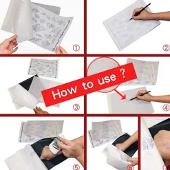 25 ark med tatueringsöverföringspapper, tatueringsstencils kalkerpapper><noscript><img width=