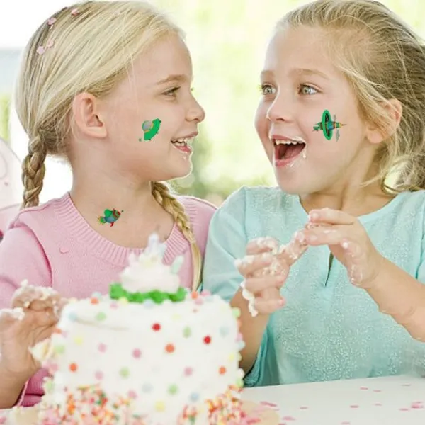 25 ark med tillfälliga glödtatueringar, rymdmönster som lyser i mörkret KLB> Smink