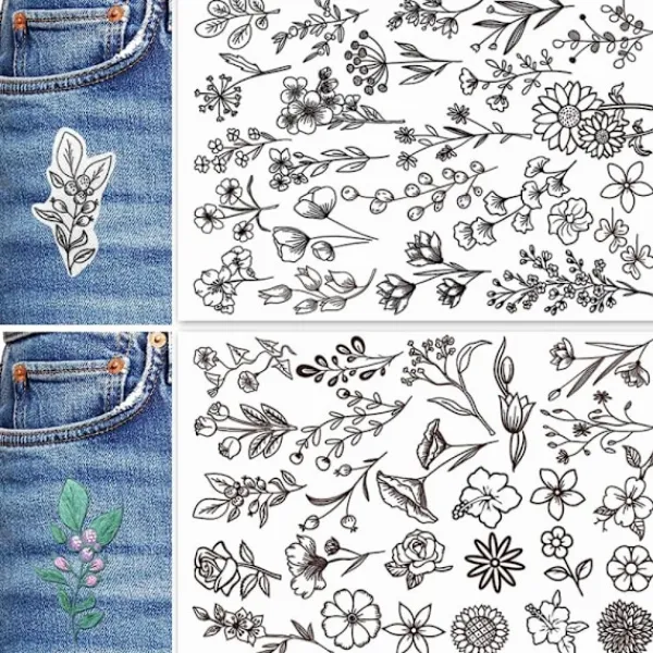 SmåDelar 2 ark sömnads- och roderipapper, handsömnadsstailisator> Smink