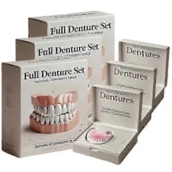 2025 Avancerat Anpassat Tandprotes Set Silikon Relining Tandprotes Set 3st> Tillbehör