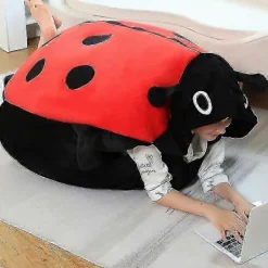 100 cm bärbar insektsplyschleksak nyckelpiga stoppad kudde rolig fest cosplay docka stoppad mjuk plysch sovkudde barn presenter> Dräkter