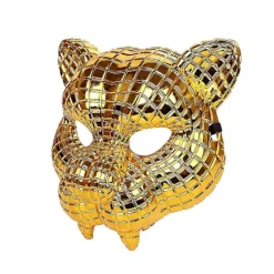 FJORD 20 cm VIP Kund Gäst Chef Mask Gyllene Leopard Halloween Tiger Vuxen Party Rekvisita kompatibel med Man Cosplay><noscript><img width=