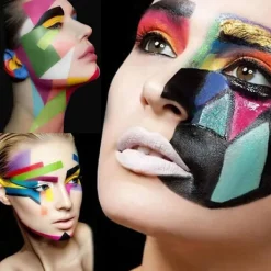 12 Colours Makeup Grease Paint Body Paint Oil Paint Halloween Party Birthday Diy Face Makeup Graffiti Colour><noscript><img width=