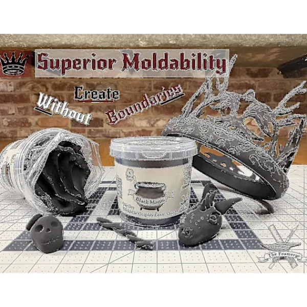 2024 Formbar Cosplay Skumlera (Svart) Från - Hög Densitet - 300g - Lufttorkar som Eva-skum, lättviktig, slipas och målas enkelt, giftfri> Smink