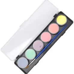 6 Färger Ansikte Kroppsmålning Kit Vattenbaserad Säker Hög Mättnad Halloween Smink 24g><noscript><img width=
