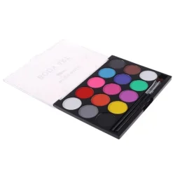 15 färger ansikts- och kroppsmålning Make Up Tool Set Halloween><noscript><img width=