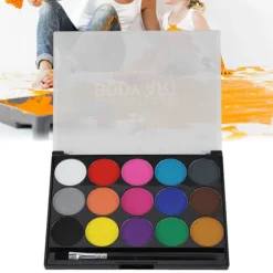 15 färger giftfritt vattenbaserat ansikts- och kroppsmålningssminkset><noscript><img width=