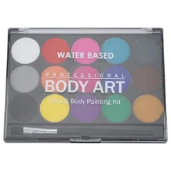 15 Färger Giftfritt Vattenbaserat Ansikts- och Kroppsmålningssminkset> Smink