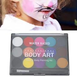 15 Färger Giftfritt Vattenbaserat Ansikts- och Kroppsmålningssminkset><noscript><img width=