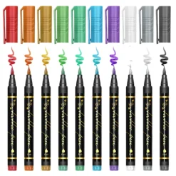 Archipelago 10 färger Kroppskonst Markeringspenna Kroppskonst Pennor Snabbtorkande Kroppskonst Penna Markering Huddesign Kroppskonst> Smink