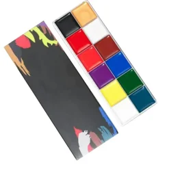 12 färger Kroppsmålningspalett Säkert ansikte Kroppsmålningsolja för Opera Professional Body Painting Show> Smink