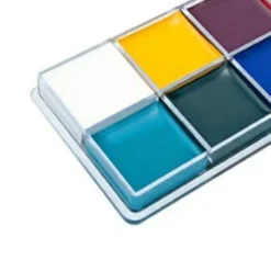 12 färger Kroppsmålningspalett Säkert ansikte Kroppsmålningsolja för Opera Professional Body Painting Show><noscript><img width=