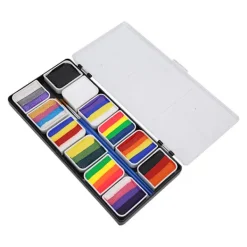 12 Färger Vattenbaserad Ansikts- och Kroppsfärg Halloween Party Bollspel Fan Fancy Art Smink Pigment> Smink