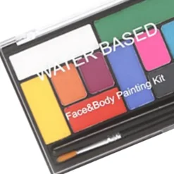 15 färger vattenbaserad sminkpalett professionell kroppsmålning sminkpalett för Halloween><noscript><img width=