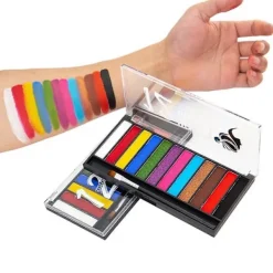 12 Färger Världscupen Halloween Smink Ansiktsfärg Jul Ansiktsfärg> Smink