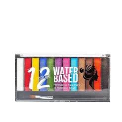 12 Färger Världscupen Halloween Smink Ansiktsfärg Jul Ansiktsfärg> Smink