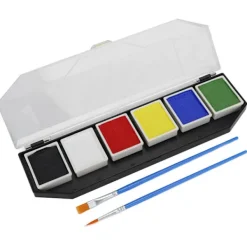 6 Färgers Ansikts- och Kroppsfärgset Vattenlöslig Säker Högpigmenterad Halloween Makeup 60g> Smink