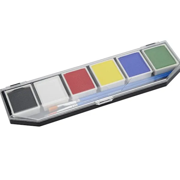 6 Färgers Ansikts- och Kroppsfärgset Vattenlöslig Säker Högpigmenterad Halloween Makeup 60g> Smink