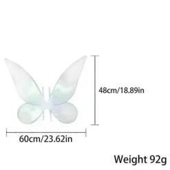 BraVärde 2023 Glittrande Älvvingar För Vuxen Utklädnad Glittrande Skira Vingar För Barn Flicka Kvinnor-lingling}> Tillbehör