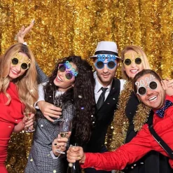 2024 Gott Nytt År Glasögon, 4 st Nyårsfest Glasögon Glasögon för Foto Rekvisita Fancy Nyårsfest Glasögon Ram för Barn Vuxna Nyårsfest Dekoration><noscript><img width=