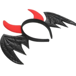 2025 Halloween Hårband Halloween Fladdermus Horn Hårband Cosplay Fladdermus Hårband Fladdermus Vinge Cosplay Hårband Svart Black> Huvudbonader