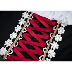 2024 Halloween Öl Tjej Kostym Sexig Maid Klänning för Scenshow & Fester - Grön L> Dräkter