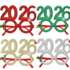 2026 Julglasögon, fotorekvisita barnpresent Nyårsfestdekorationer Julklapp> Tillbehör