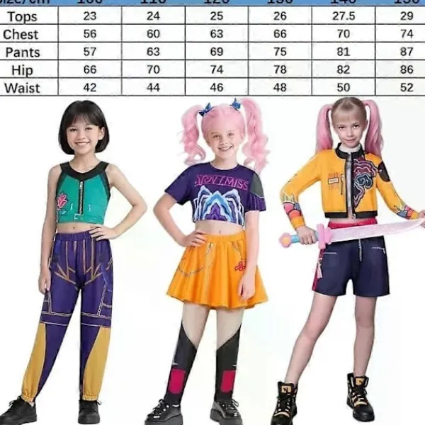 2025 KPop Demon Hunter Rumi Cosplay Kostym Mira Zoe Halloween Karneval Kostym - Perfekt . 160CM | Fyndiq> Dräkter