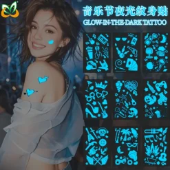 12 Kreativa Blå Självlysande Tatueringar för Barer, Danser och Musikfestivaler><noscript><img width=
