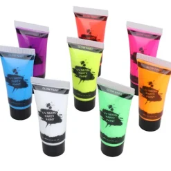 10 ml kropps- och ansiktsfärg med svart ljus, fluorescerande kropps- och ansiktsfärg><noscript><img width=