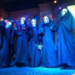 2023 No Face Kaonashi Costume, Spirited Away Cosplay Outfit For Mens, Japanese Anime Role Play Fancy Dress Up For Halloween Party -a XL><noscript><img width=