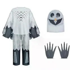 2025 99-nätters i skogen hjortdräkt uggla skog cosplay kostym halloween djur topp byxor mask handske cosplay kostym 150> Dräkter