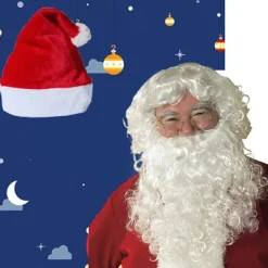 TrueNorth 2025 Ny Tomte Skägg Peruk Set Jul Rollspel Set Bästa Julklapp till Vänner Jul Huvudbonad Falskt Skägg> Tillbehör