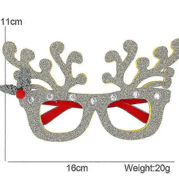 2023 Nya Festrekvisita Julglitter Fest Glasögon Julglasögon> Tillbehör