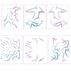 2025 Nya Häxjägare Tatueringar Klistermärken, Halloween Rumii Rollspel Blixt Tatueringar Klistermärken, Djävulsjägare Smink Tatueringar Klistermärken Type 2 | Fyndiq> Smink