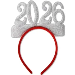 unbranded 2026 Nyår Hårband Foto Rekvisita Roliga Hårdiadem Kronor för Nyårsfest><noscript><img width=