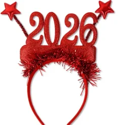 unbranded 2026 Nyår Hårband Foto Rekvisita Roliga Hårdiadem Kronor för Nyårsfest><noscript><img width=