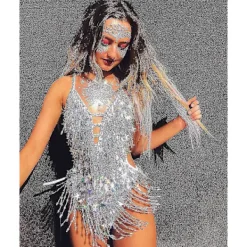 6 Pack Noctilucent Face Gems Tattoo Sticker For Halloween,cosplay Party><noscript><img width=