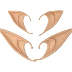 unbranded 2 par alvöron medellång och lång stil för festvampyrmaskerad Anime Dress Up kostym> Tillbehör