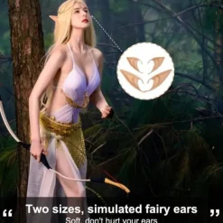 unbranded 2 par alvöron medellång och lång stil för festvampyrmaskerad Anime Dress Up kostym><noscript><img width=