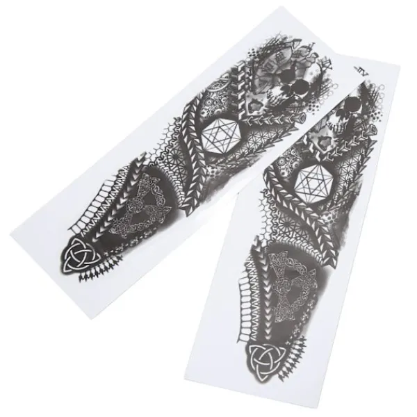 1 par Fashionable Motorcycle Skull Sticker Paper Universal Motorcycle Decals för MotorcykelmodifieringSkull> Smink