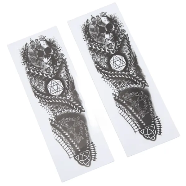 1 par Fashionable Motorcycle Skull Sticker Paper Universal Motorcycle Decals för MotorcykelmodifieringSkull> Smink