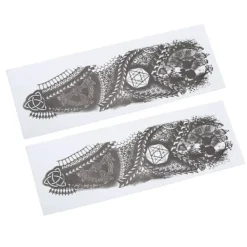 1 par Fashionable Motorcycle Skull Sticker Paper Universal Motorcycle Decals för MotorcykelmodifieringSkull><noscript><img width=