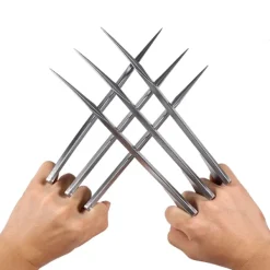 1 par hållbara plast Wolverine klor varg tass blad figur cosplay rekvisita leksak för vuxna barn2><noscript><img width=